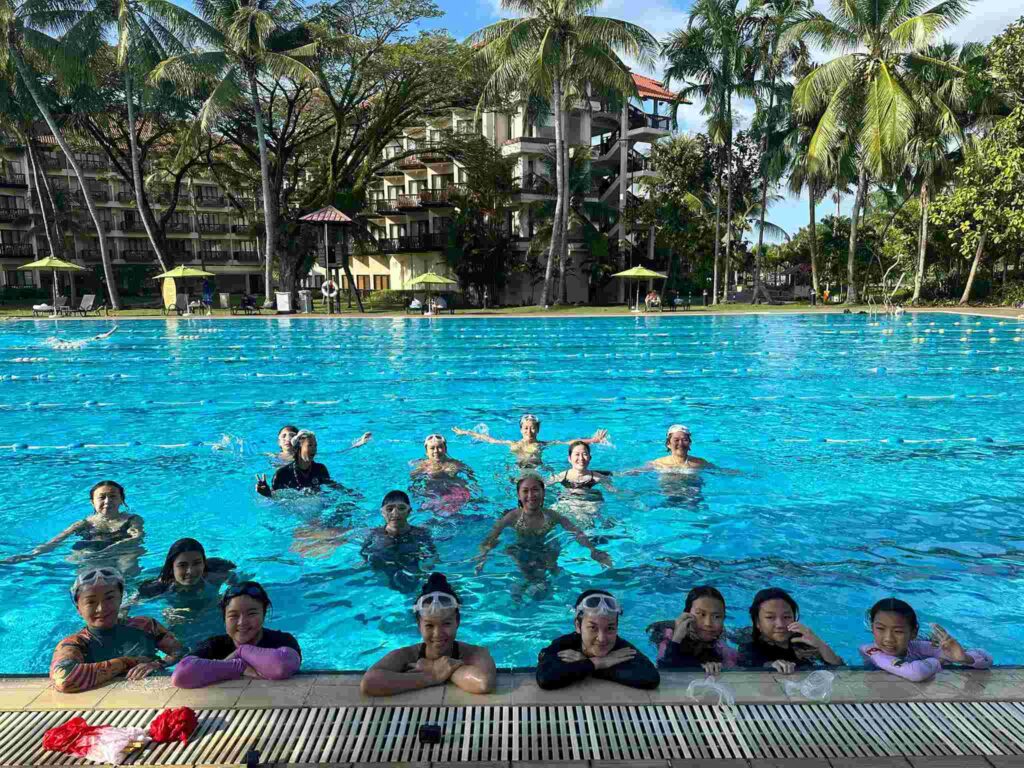 Malaysia Mermaid Club goes Practicing to fine tune the mermaid skills