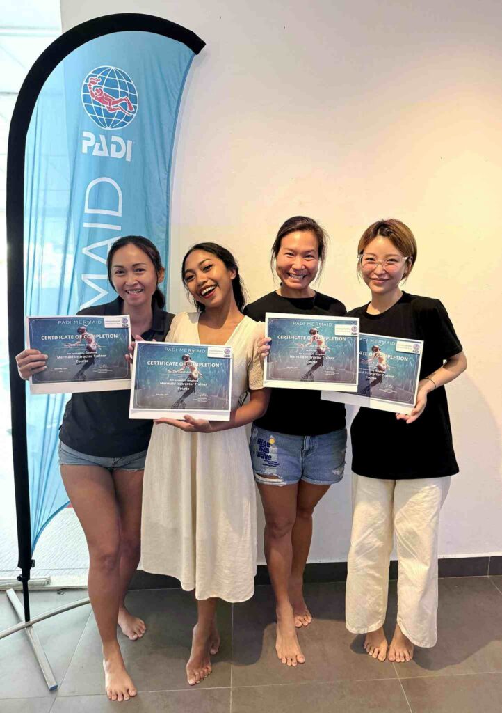 The safest way to learn mermaid swimming in Kota Kinabalu